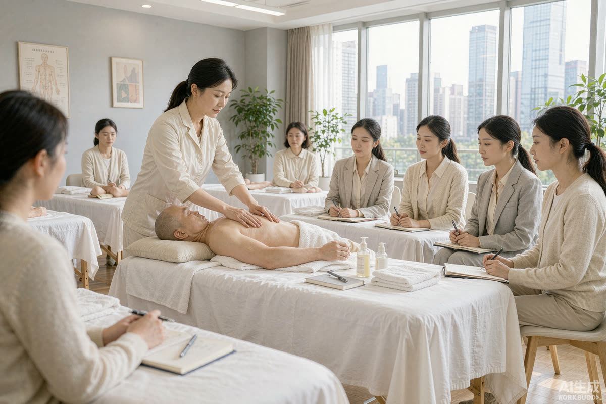 高级催乳师培训课堂实拍场景（示意图）