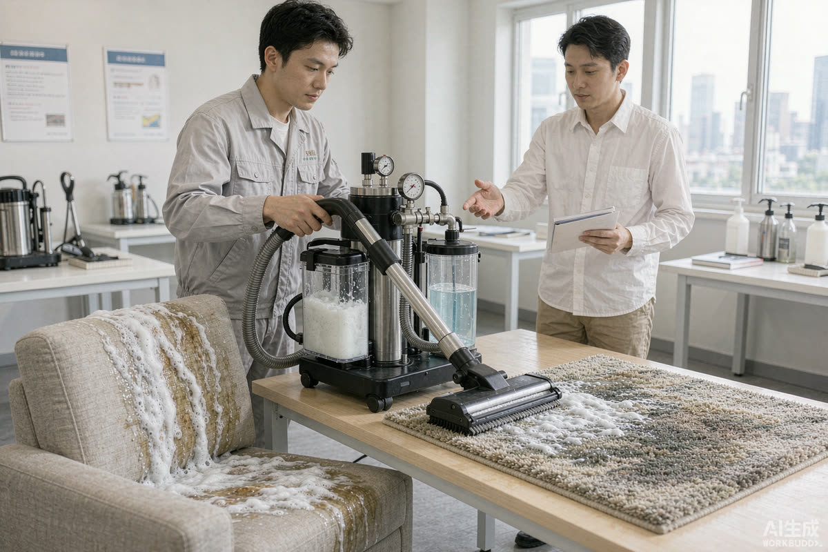 软装清洗培训课堂实拍场景（示意图）